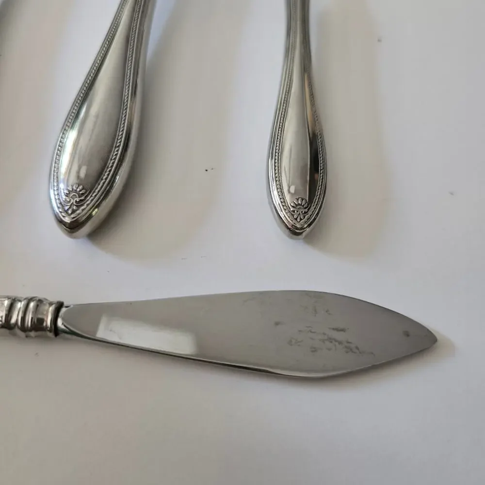 Oneida Sheraton Cube Mark Four (4) Piece Serving Set EUC